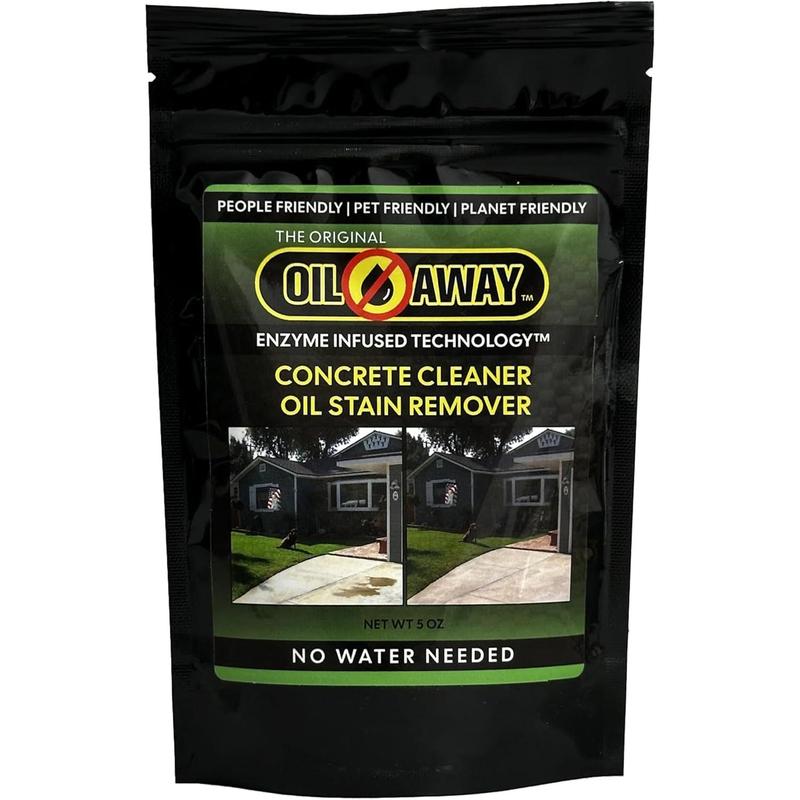 Waterless oil stain cleaner for concrete for embedded dry oil stains ...