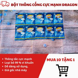 Combo 10 gói Bột thông cống cực mạnh Dragon