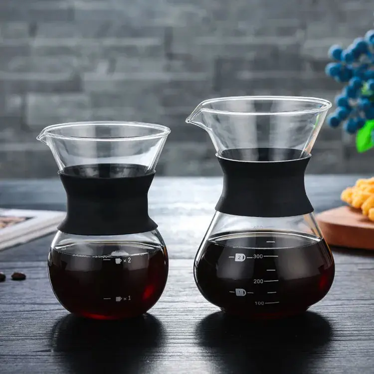 One Two Cups Coffee Server Chemex Drip Pour Over Borosilicate Glass - SE111