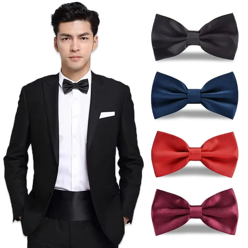 Nơ Cài Áo, Nơ Đám Cưới Nam, Phù Rể Và Chú Rể, Màu Đỏ Rượu Vang Và Đen, Thích Hợp Cho Công Sở Và Sinh Viên, Phong Cách Thường Ngày Lười Biếng, Anh