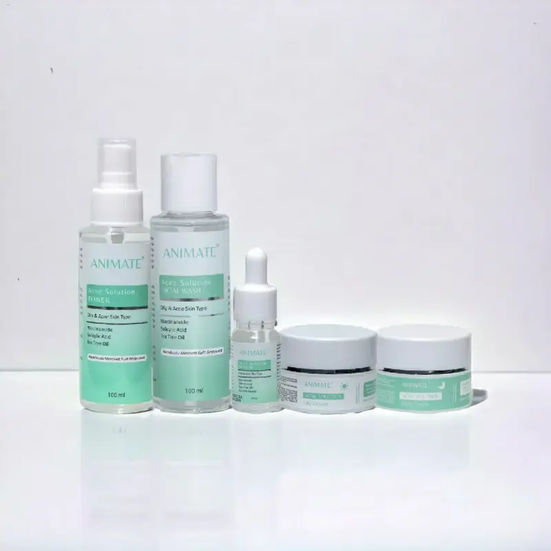 Paket Hemat Animate Acne Solution Series 5in1 Paket Perawatan Jerawat Wajah Berjerawat 3
