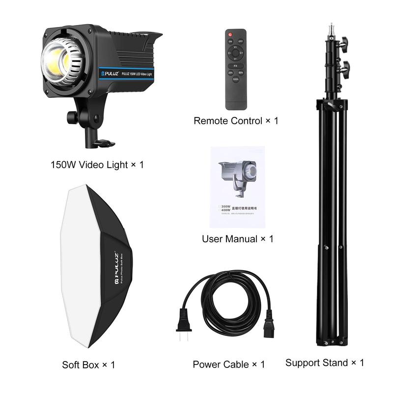 Bộ Softbox Bát Giác Puluz Công Suất 150W Chân Cao 2m8 Chụp Hình Quay Phim Livestream Chuyên Nghiệp 3