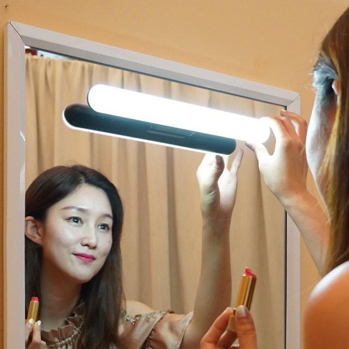 Đèn Led dài dán tường tích điện 1800mAh sạc USB gắn nam châm để bàn học bàn làm việc 3 chế độ sáng cảm ứng điểm chạm