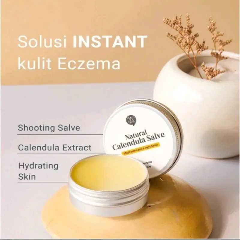 BỊO TALK NATURAL CALENDULA SALVE FOR ECZEMA BEKAS LUKA BIO TALK BPOM 3