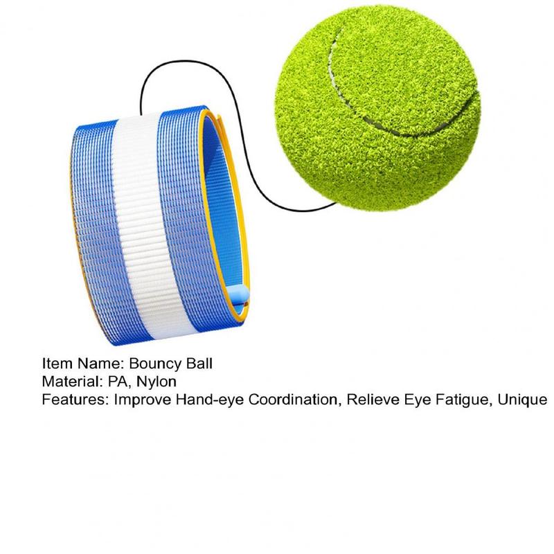 Product Introduction of Hand-eye Coordination Training Ball Educational Wristband Fun Elastic Ball for Kids' Training Outdoor Play Wristband Bouncy Ball 2