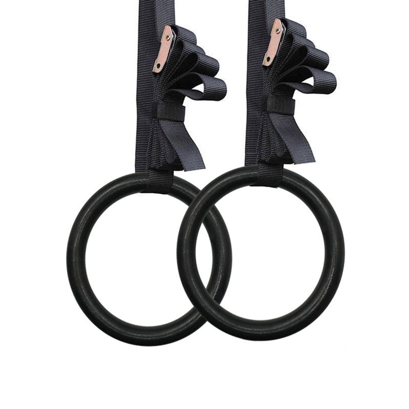 Vòng Treo Gymnastic Rings Hỗ Trợ Tập Tập Gym Dip Với Xà Đơn GYM Ring Ngoài Trời 1 Đôi