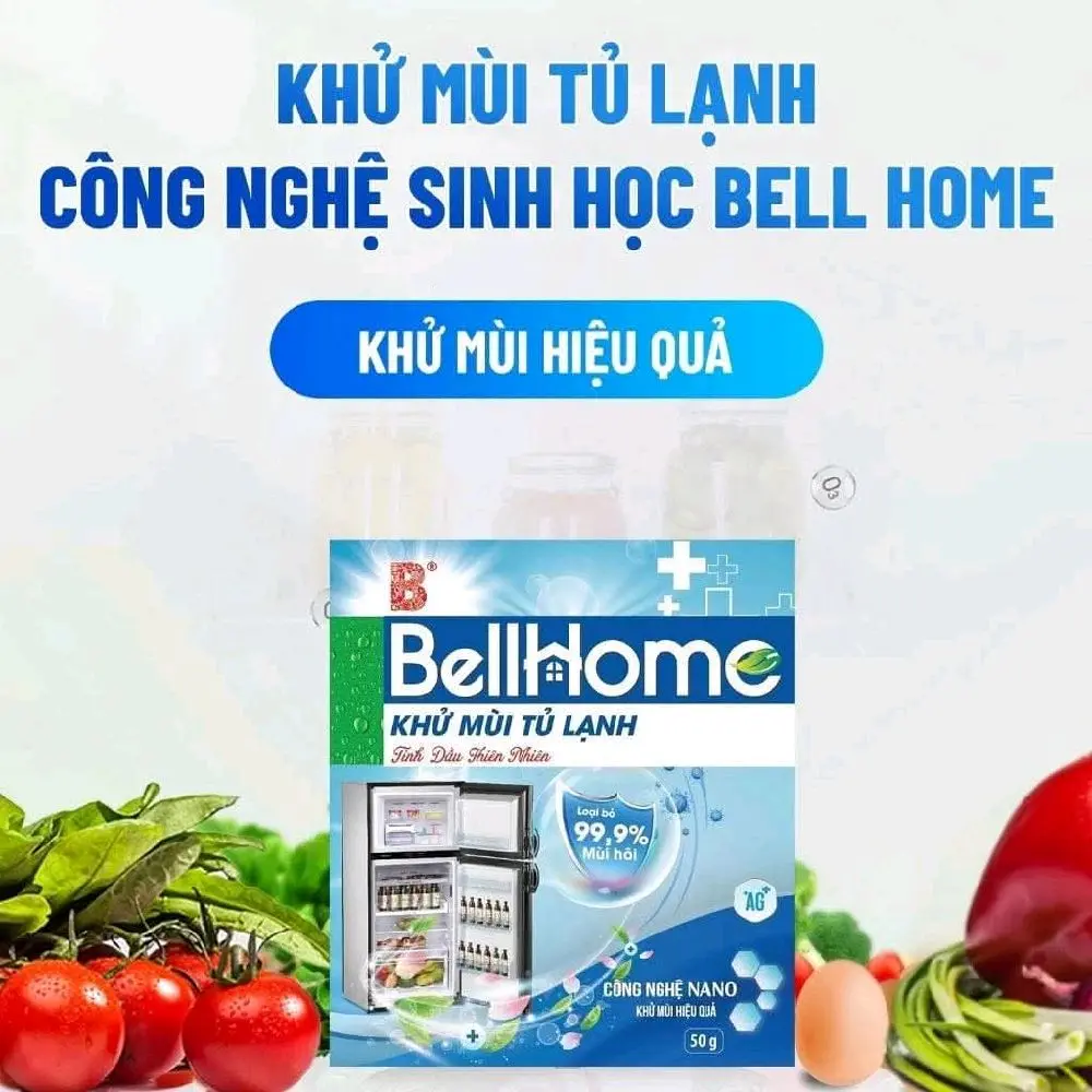 KHỬ MÙI TỦ LẠNH Công nghệ sinh học giúp khử mùi, bảo vệ thực phẩm khỏi bị nhiễm khuẩn, luôn tươi ngon, hộp 50g