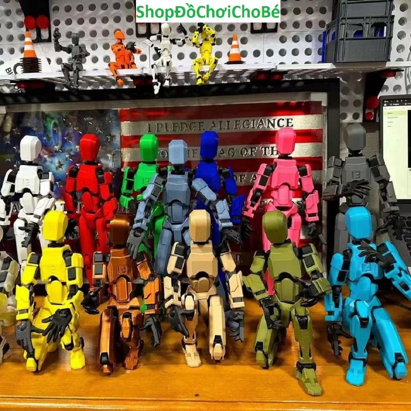 Đồ chơi Combo 5 - 10 Mô hình lắp ráp robot Dummy kèm tay và phụ kiện thay thế, khớp cử động linh hoạt, tháo lắp, lắp ráp Mô Hình Toy mô  hình