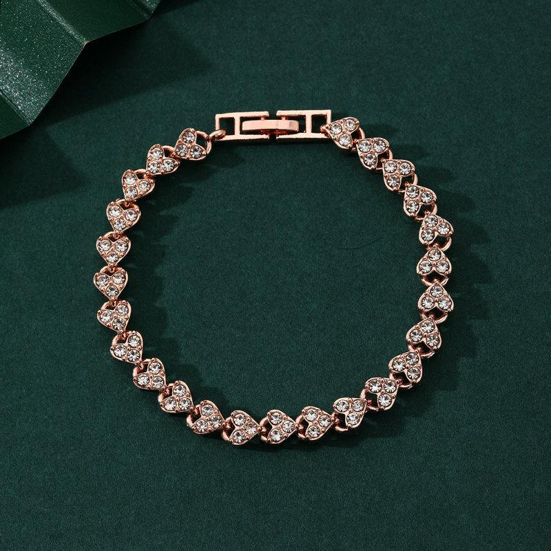 Product Introduction of Fashion Charm Tennis Bracelet for Women Crystal Zircon Jewelry Adjustable Gold Color Silver Color Chain Bracelets Gift 8