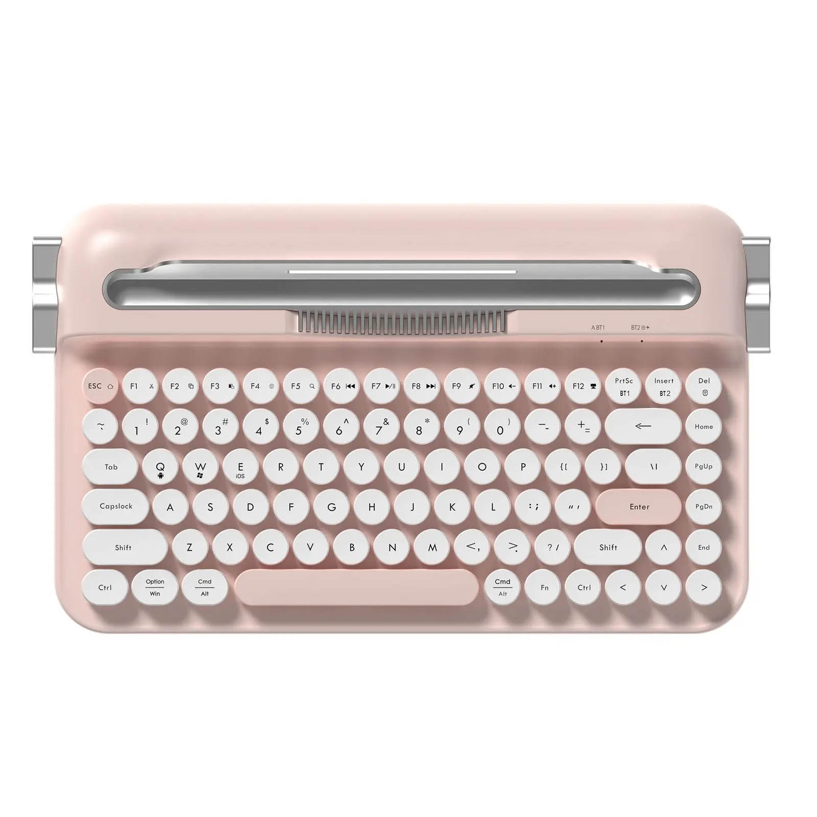 AJAZZ AF84 wireless dual-mode film keyboard retro high-value typewriter keyboard steampunk cute