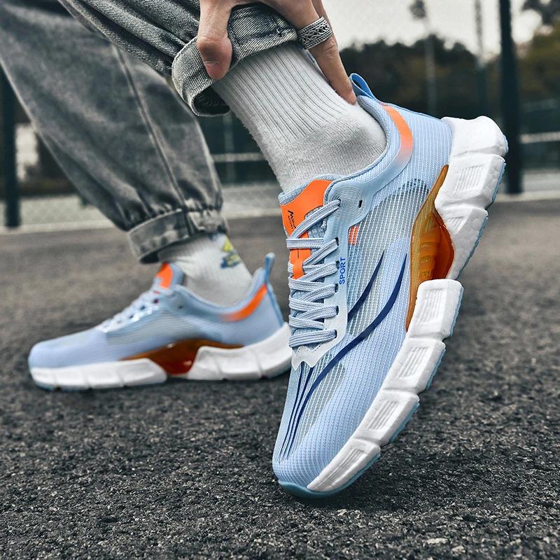 2024  Custom Men Casual Sports Sneakers Mesh Blank Carbon Fiber Sole Marathon Jogging Running Walking Shoes for Women Trainers Runner_voghion.com