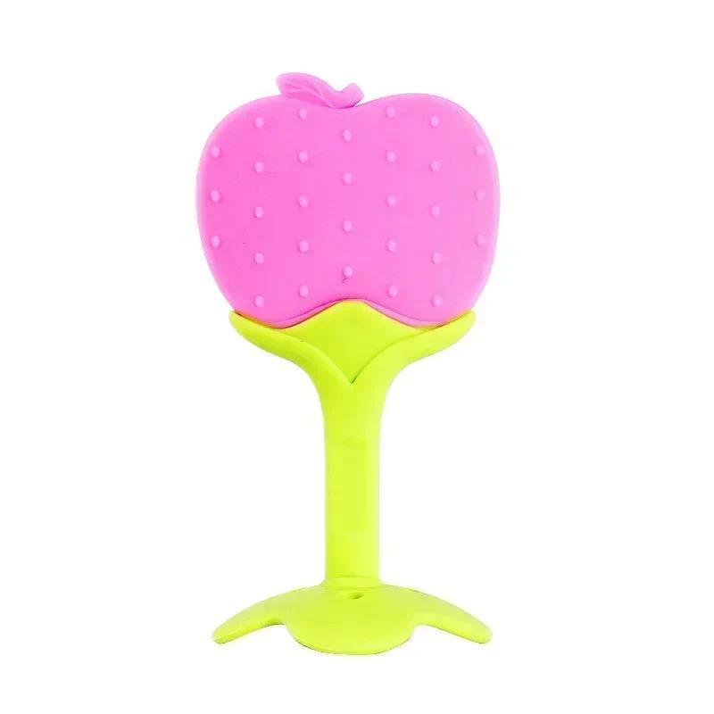 Baby Fruit Siliconec Teethers Kids Chew Tooth Toys Baby Dental Care Strengthening Tooth Newborn Teether Soothing Chew Toy 5