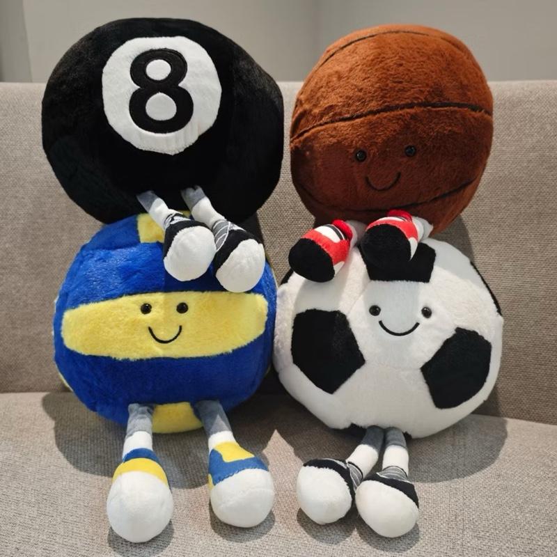 Gấu bông hình quả bóng đá, bóng bia số 8 size 35cm(tính cả chân)