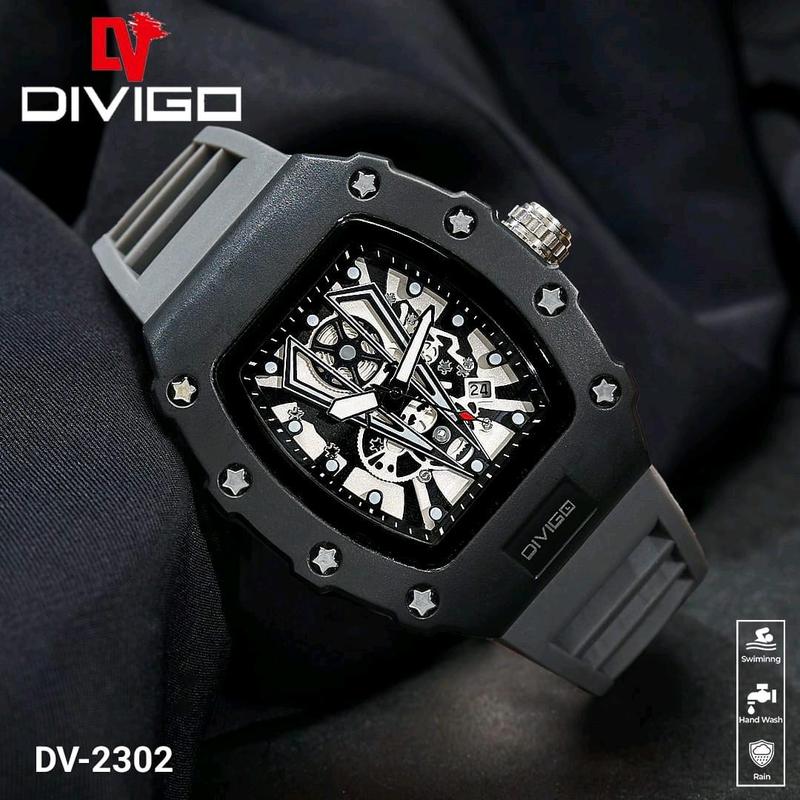 Product Introduction of jam tangan pria divigo dv 2302 analog sport strab rubber tabggal aktif Analog 6