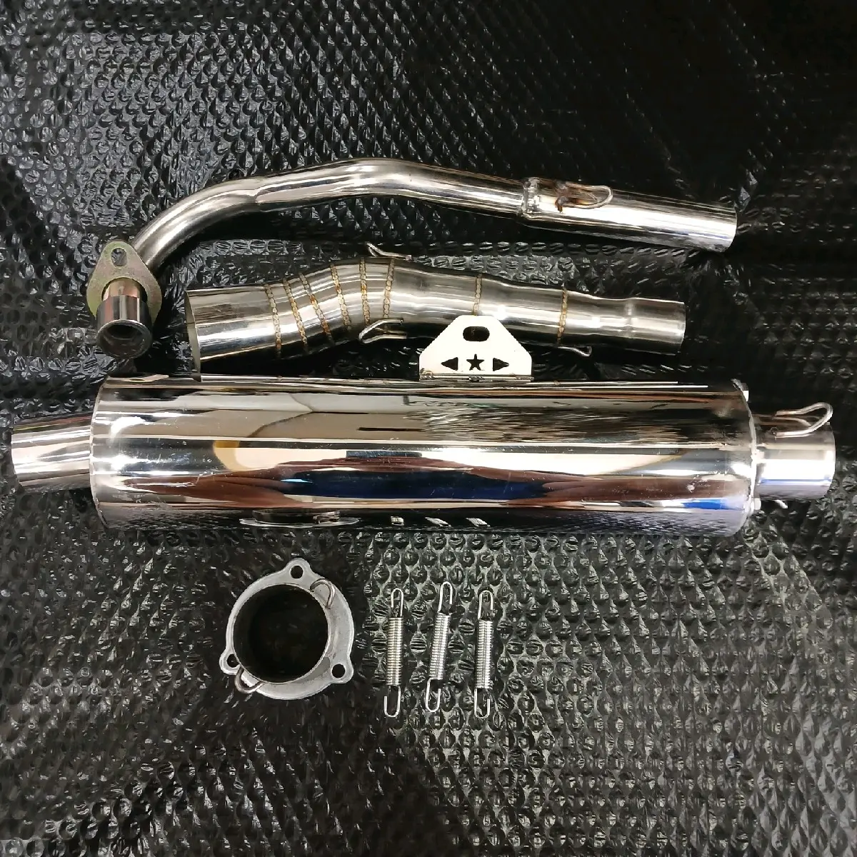 Rs 125 carb&fi Xrm 125 carb&fi stock kalkal pipe 51mm