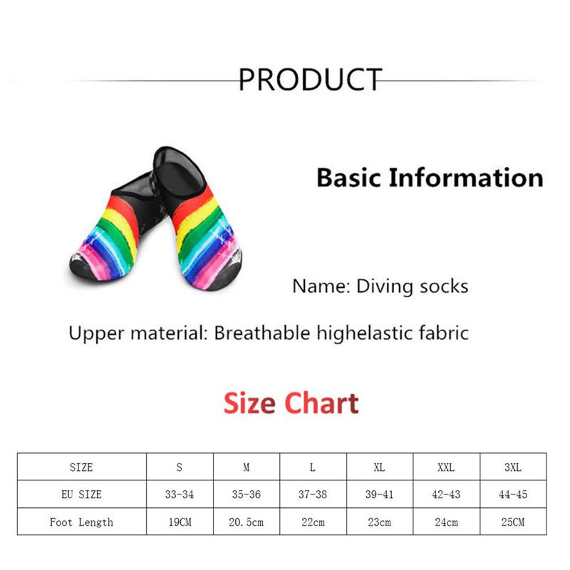 Product Introduction of Beach Swimming Water Sport Socks Barefoot Sneaker Gym Yoga Fitness Dance Swim Surfing Diving Snorkeling Shoes for Men Women 2