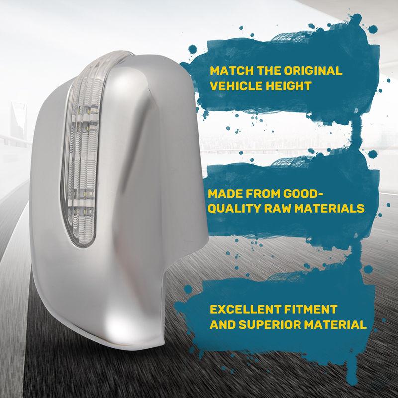 Bọc Gương Lùi Ô Tô, Gương Chiếu Hậu LED Có Đèn, Gương Bên, Có Tín Hiệu Rẽ, Thích Hợp Cho Các Mẫu 2006-2014 4