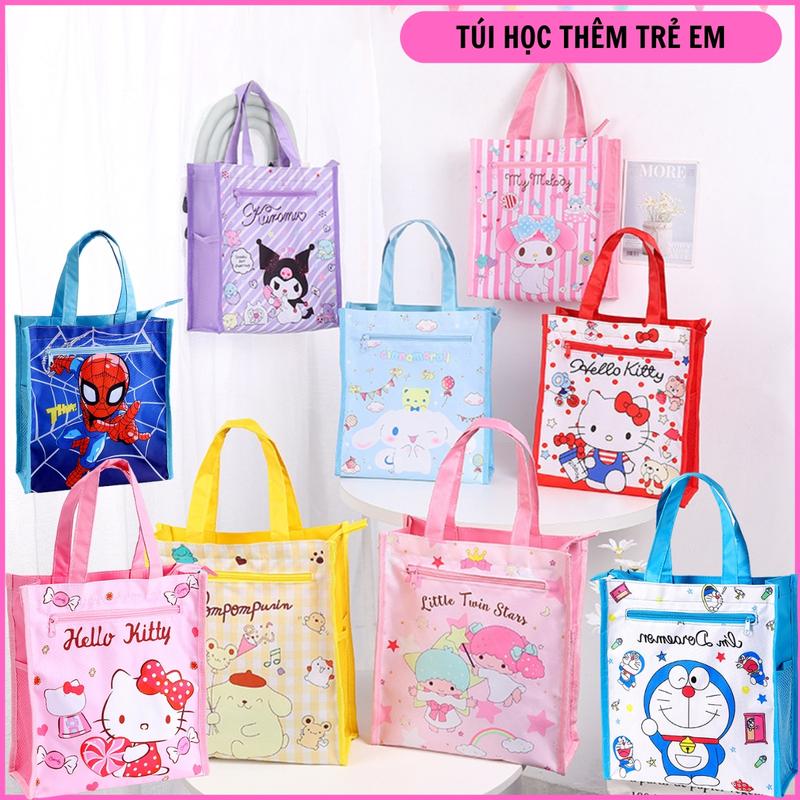 Túi học thêm trẻ em đi học, đi chơi, chống thấm nước, họa tiết hoạt hình dễ thương, dành cho học sinh để sách vở BBG0726 1