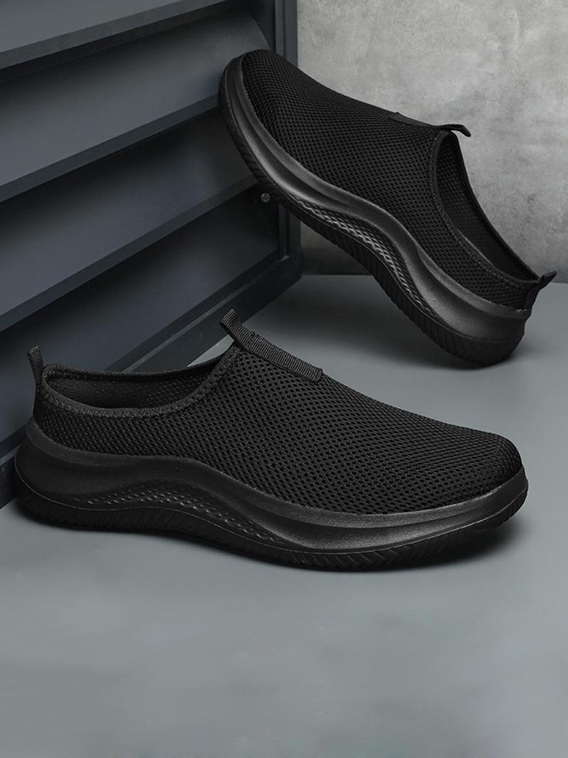Product Introduction of Men's Mesh Breathable Lightweight Sneakers, Casual Comfortable Slip on Sports Running Shoes, Fashionable Sneakers for Daily Wear 3
