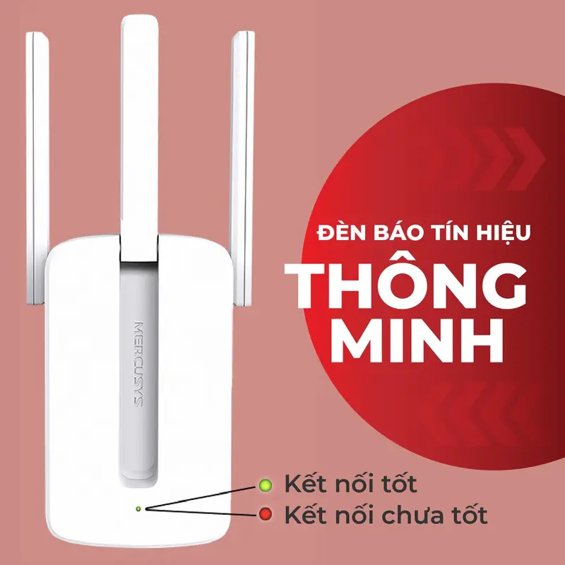 Bộ Mở Rộng Sóng Wifi Mercusys MW300RE / ME10 Chuẩn N Tốc Độ Truyền Tải 300Mbps 1