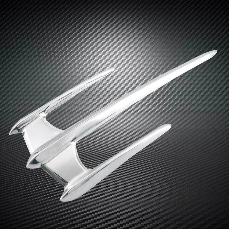 Motorcycle ABS Front Fender Lid Trim Mudguard Tip Accent For Yamaha XVS650/1100/1300 V-Star, XV1600/1700 Road Star, XV1900 Stratoliner/Roadliner; Honda VTX 1300/1800, Goldwing GL1800 F6B 6