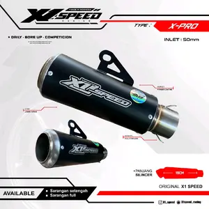 Silinser pendek type X-Pro by X1 Speed Racing Motorcycle