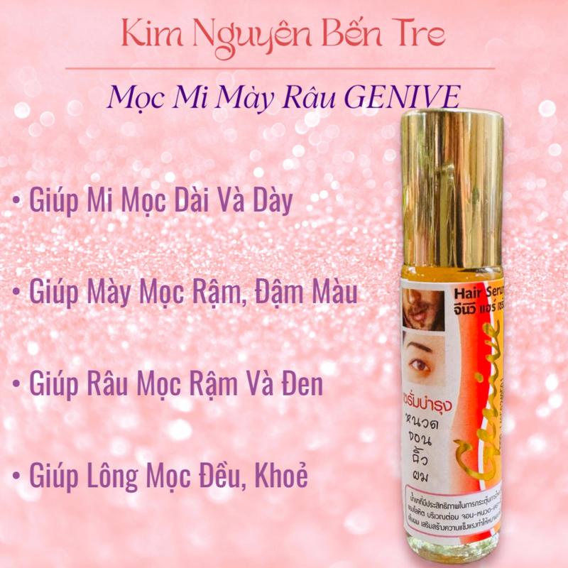 Serum Dưỡng Dày Mi, Lông Mày, Râu Genive 10ml  ( Thái Lan ) Mỹ Phẩm Cosmetic