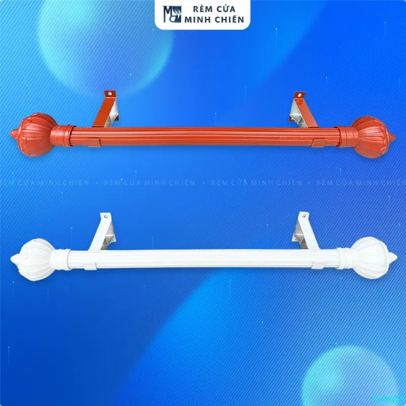 huaeg83 [ HÀNG CAO CẤP ] Thanh Treo Rèm Cửa Kích Thước Ngắn - Thanh Gắn Tường Đầy Đủ Phụ Kiện, Dễ Lắp Đặt (Tặng Kèm Vít, Tắc Kê)