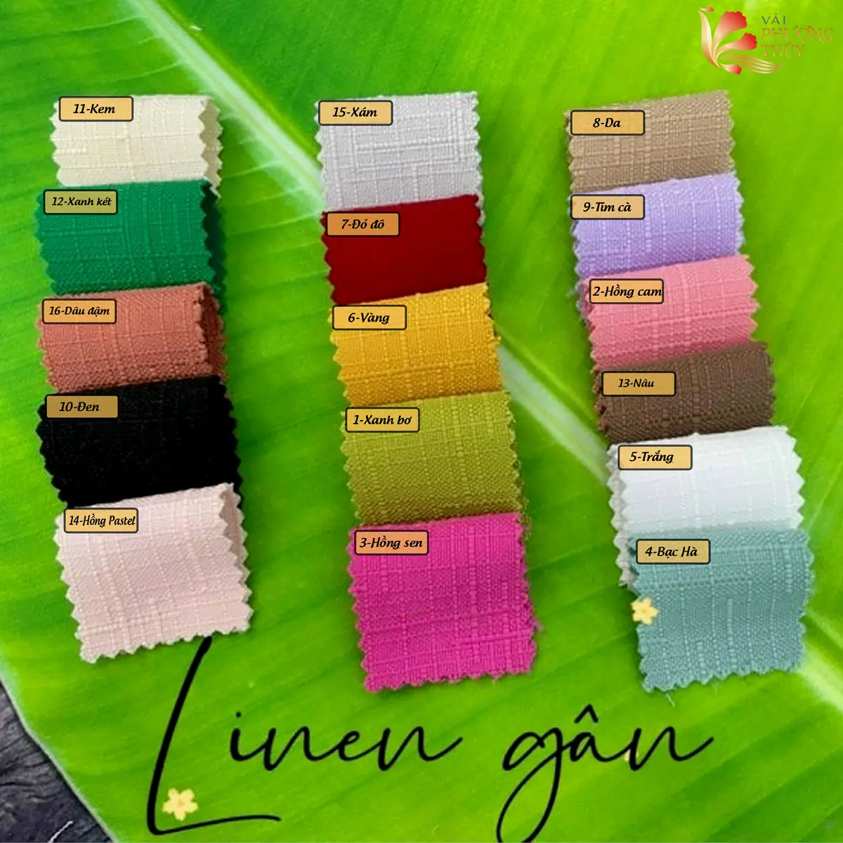 Vải bố gân Phượng Thúy dày dặn may đầm, chân váy chữ A và thời trang nữ, không giãn giữ form tốt khổ ngang 1m50