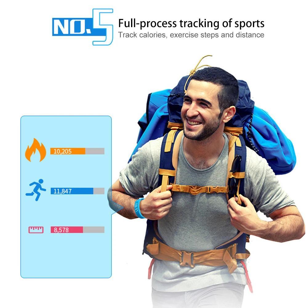 LED Digital Smart Bracelet Waterproof Smart Clock Smartband Vibration Alarm Reminder with Running Pedometer Monitor Smart Band - Image 4