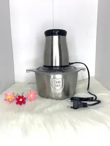 Blender Daging Stainless Steel Kapasitas 2 Liter Blender MPASI Low Watt 250W Meat Grinder Food Chopper 4 Mata Pisau Blender Daging Stainless Steel Kapasitas 2 Liter Blender MPASI Low Watt 250W Meat Grinder Food Chopper 4 Mata Pisau