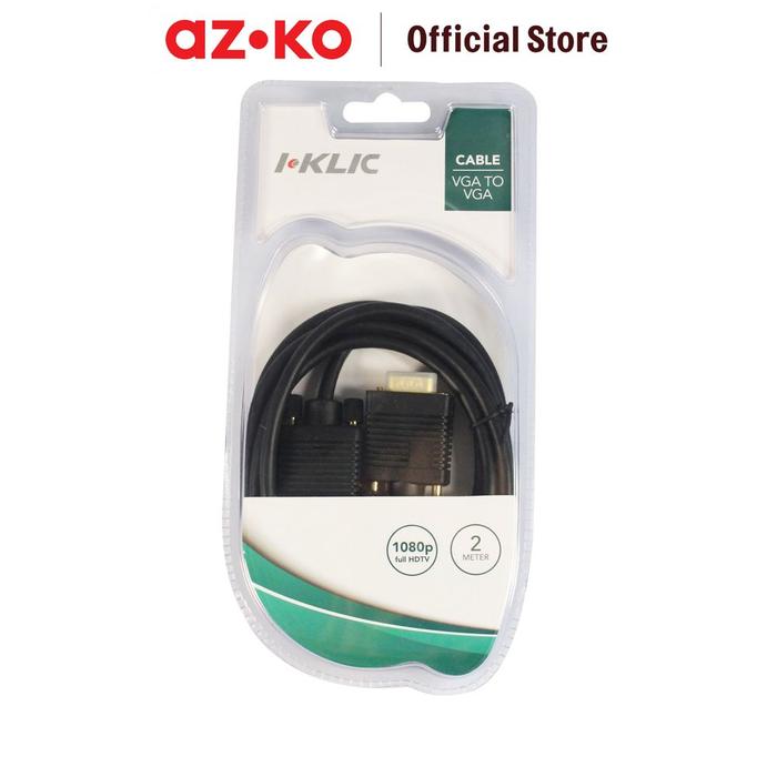 Gambar I KLIC KABLE VGA TO VGA UNTUK MONITOR dari AZKO ID Kota Administrasi Jakarta Selatan Tokopedia