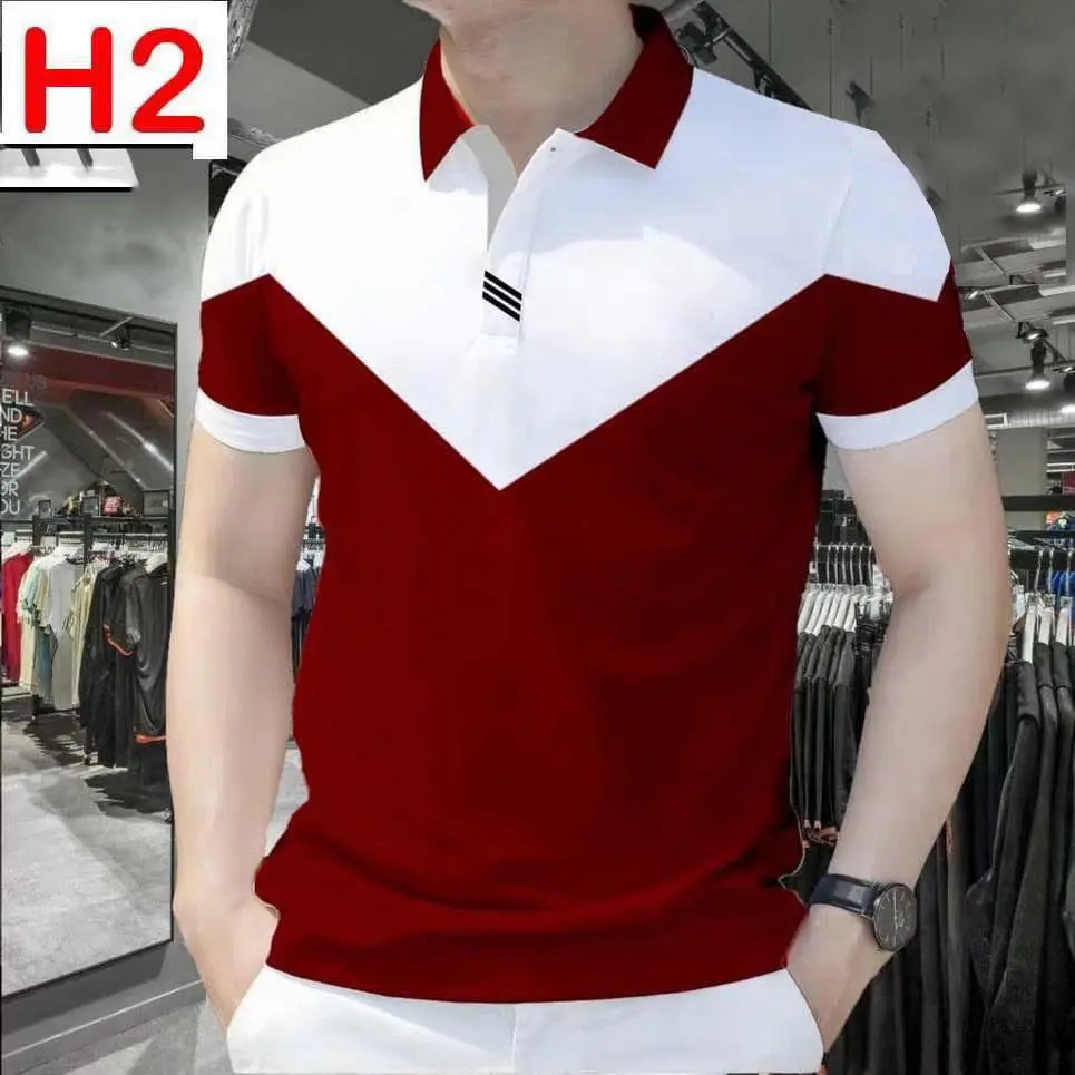Áo Polo Cho Nam, Phong Cách Trẻ Trung, Thời Trang Công Sở, Trang Trọng, Toàn Mực, Áo Polo Trắng, Thích Hợp Cho Đồng Phục, Cho Nam