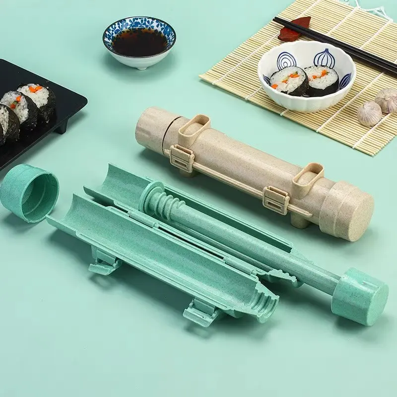 Sushi Maker Sushi Making Alat Gulung Cetakan Pembuat Bento Makanan Jepang Nasi Nori Lengkap Unik Kitchenware 7