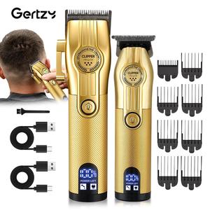 Professional Hair Clipper Set, 2 Counts/set Portable Rechargeable Hair Trimmer & Accessories, Hair Cutting Kit for Men, Great for Stylists Barbershop Salon Home Use