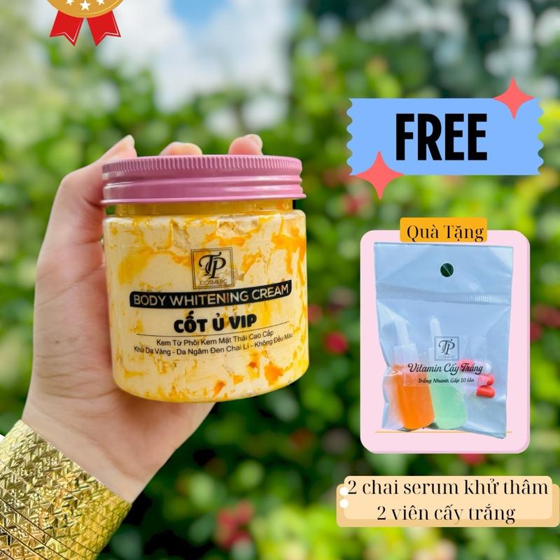 230G KEM BODY CỐT THÁI Ủ MANH tặng 2 serum khử thâm & 1v Cấy Trắng hỗ trợ da ngâm đen chai lì - khử da vàng - bốc đen làm đẹp da