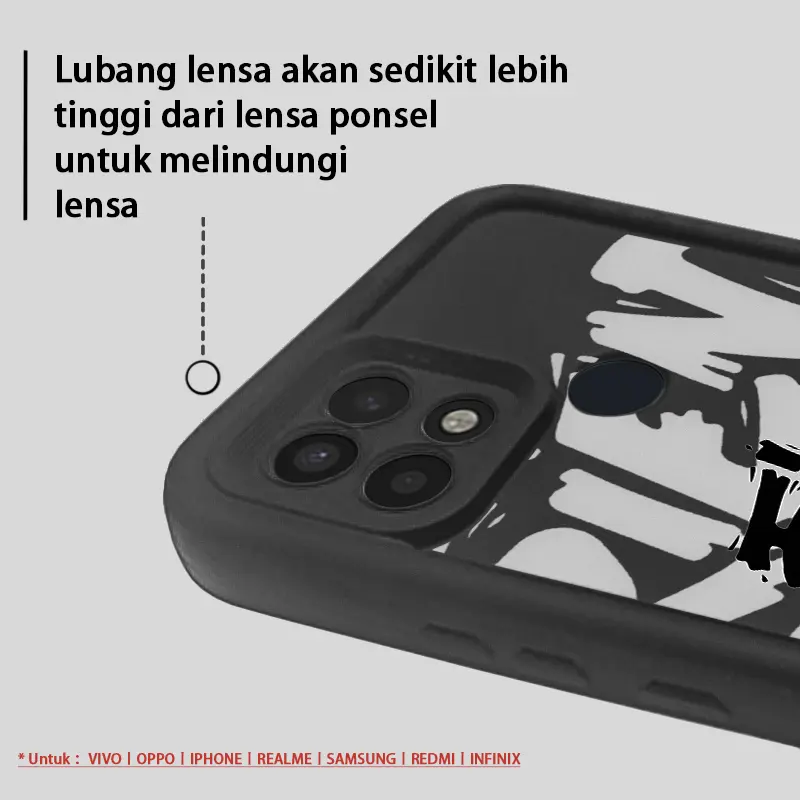 Softcase silikon for vivo Y17 Y16 Y15 Y12 Y02 Y03 Y3 Y5 Y19 Y20 Y21T Y22 Y27S Y30 Y31 Y33 Y35 Y36 Y53 Y55 Y56 Y75 Y77 Y78 Y81 Y83 Y90 Y91 Y91C Y93 Y95 S12 S16E S17T S1 PRO hitam aesthetic unik dan lucu silicone casing hp TY14TK34SHHH 1