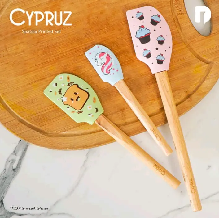 Cypruz Spatula Printed Set Spatula Sutil Mini Karakter