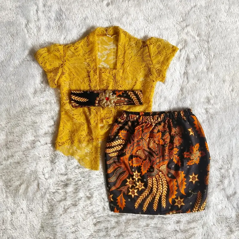 setelan kebaya anak perempuan rok span pendek Fashion 2