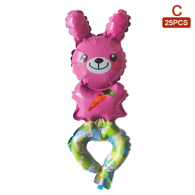 Product Introduction of 25pcs Cute Animal Hand Wearing Balloons Monkey Rabbit Sheep Wrist Ballon Birthday Party Decoration Kids Toys Baby Shower Balloons 25