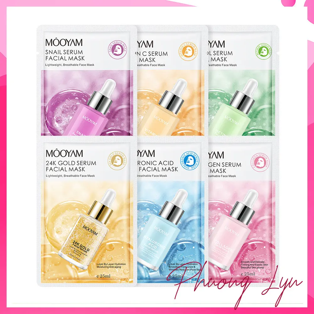 Mặt Nạ Nội Địa Trung Mooyam Tinh Chất Serum Dưỡng Trắng Da, Cấp Ẩm, Mờ Thâm, Phục Hồi Da Khoẻ
