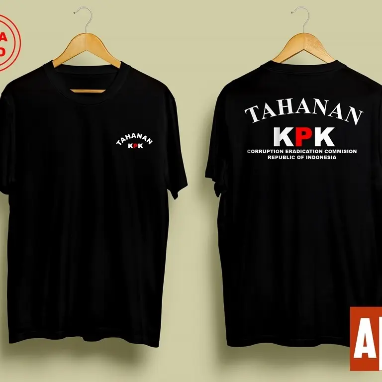 Kaos Distro Pria TAHANAN KPK Cotton Combed 30s 1