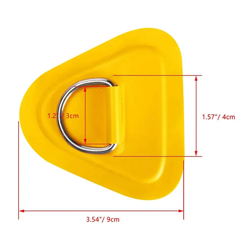 Miếng Dán PVC, cho Ván Lướt sóng, Thuyền Dinghy, với Vòng chữ D bằng thép không gỉ, Bộ dụng cụ gắn thiết bị đánh cá, Đệm vòng tam giác, Bộ dây bungee, Phụ kiện, 450701 1