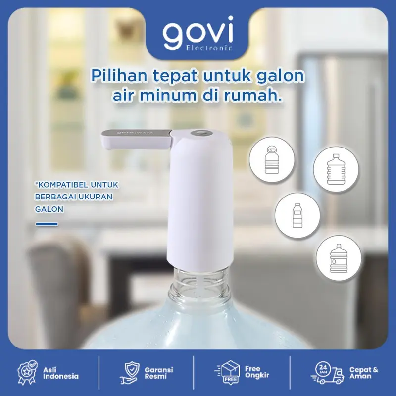 Goto [COD] Wata Pompa Galon Electric Dispenser Air Minum Pump USB Charge 2