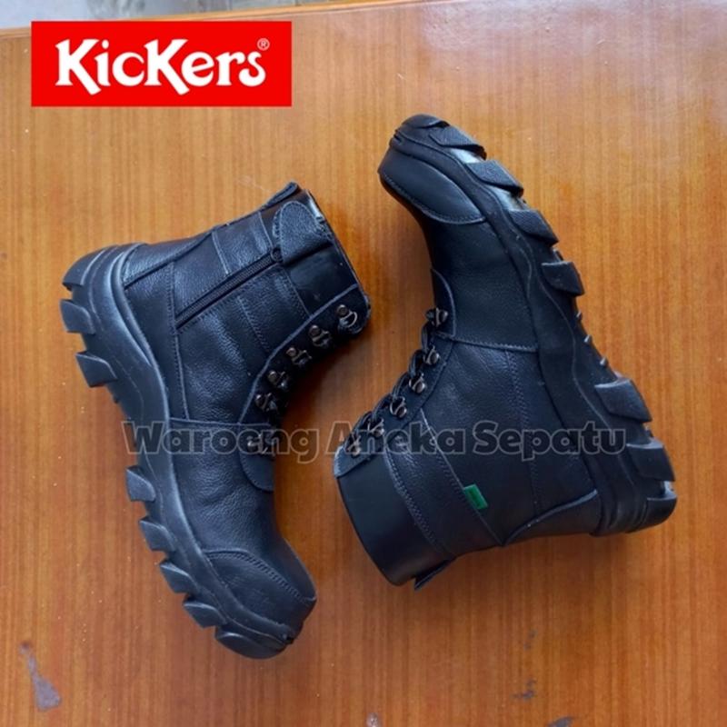 Sepatu Boots Pria Kickers Pansus safety Kulit 100% Asli Resleting Shop  Tokopedia
