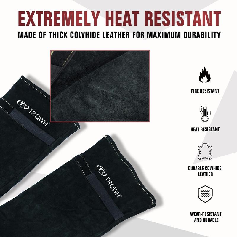 TRQWH Flame-resistant Welding Sleeves, Safety Durable Protective Gear, Comfortable Flame-resistant Arm Protector, Welding Accessories 5