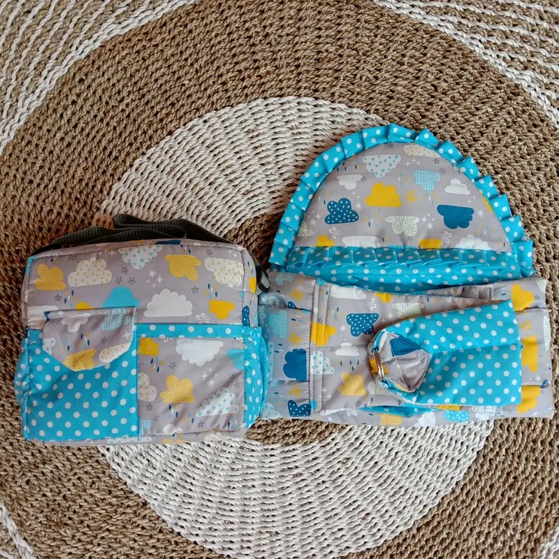 Paket Hemat 2in1 Tas Perlengkapan Bayi Sama Gendongan Samping karakter Bag 1