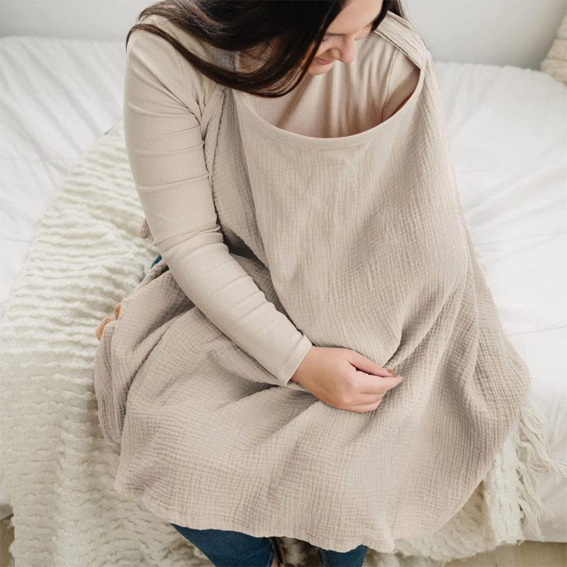 Product Introduction of Baby cotton blanket breast-feeding mother breast-feeding anti-exposure breast-feeding towel 3