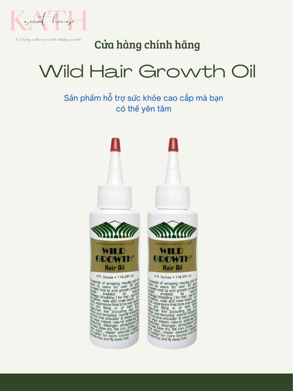 [Kath] Chai dầu ủ dưỡng tóc Wild Growth hổ trợ sức khỏe cho tóc [chai 118ml] chính hãng