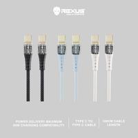 Gambar Rexus USB Cable Data CB170P Type C Cable 1 M: Pengisian Cepat, Data Transfer, Indikaor LED, Kabel Bahan Nilon - White dari Rexus Official Shop Kota Administrasi Jakarta Utara 1 Tokopedia